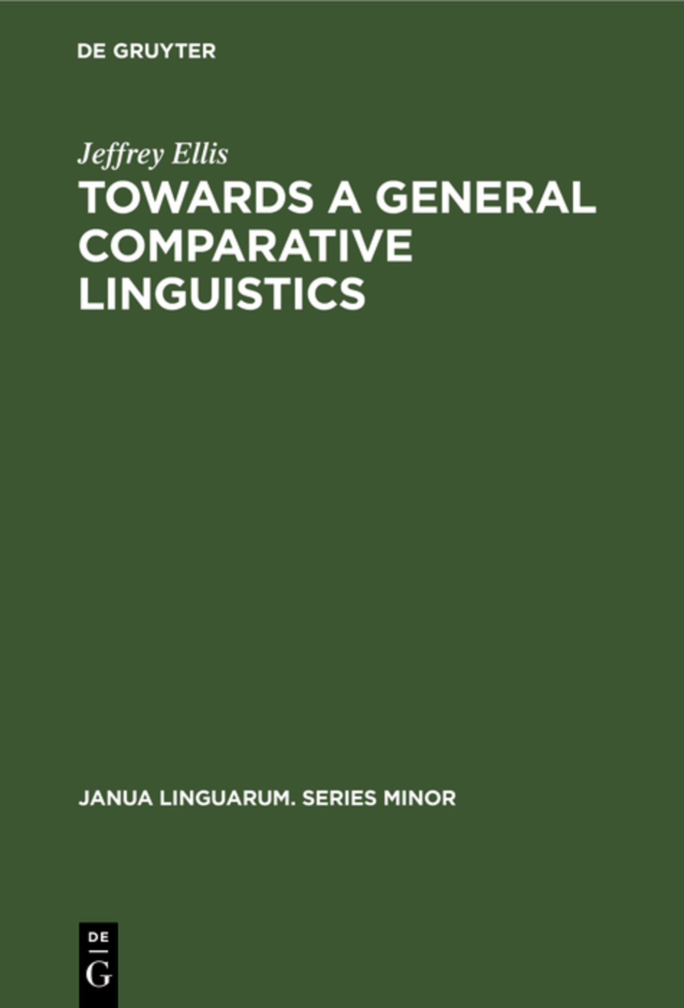 Towards a General Comparative Linguistics